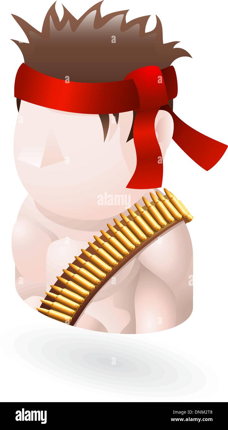 Abbildung eines Kriegers Stock Vektor