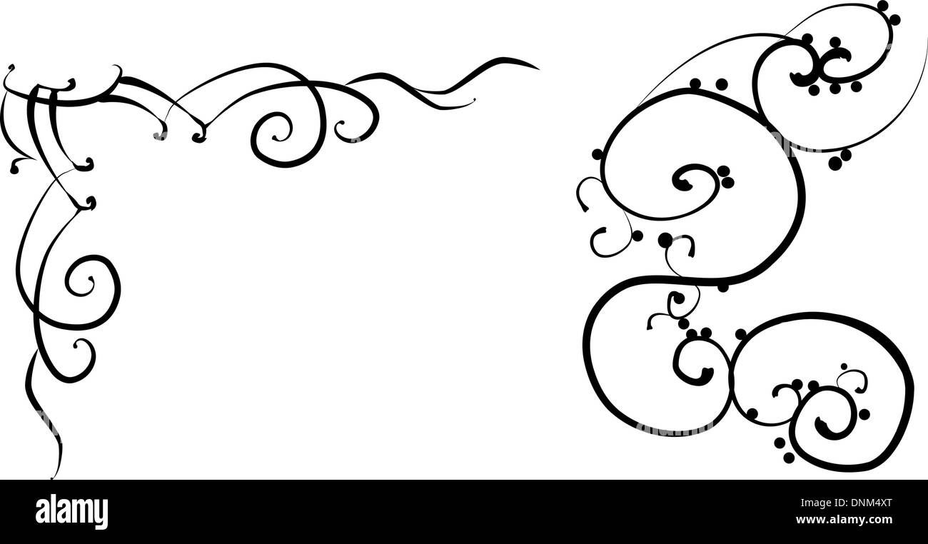 Design-Elemente basierend auf chinesischen Designs ca. 2. Jahrhundert v. Chr. Stock Vektor