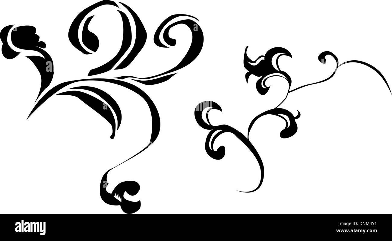 Design-Elemente basierend auf chinesischen Designs vom 10.-13. Jahrhundert. Stock Vektor