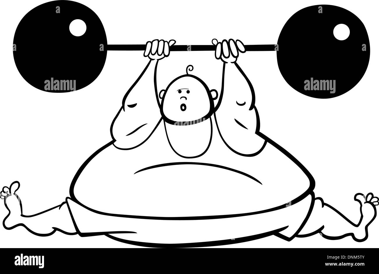 Comic-Illustration von Sternzeichen Waage für Malbuch Stock Vektor