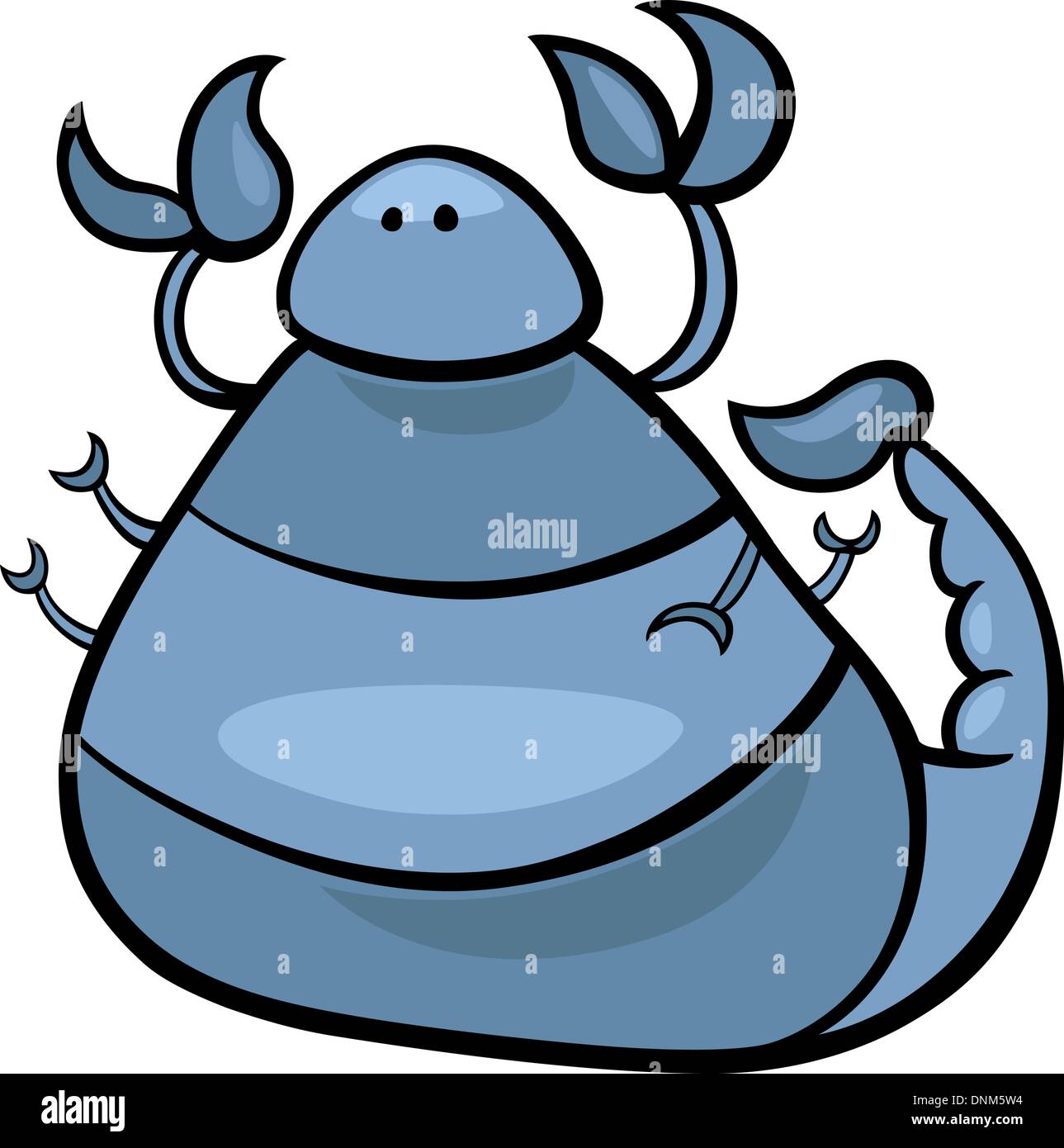 Comic-Illustration von Sternzeichen Skorpion Stock-Vektorgrafik - Alamy