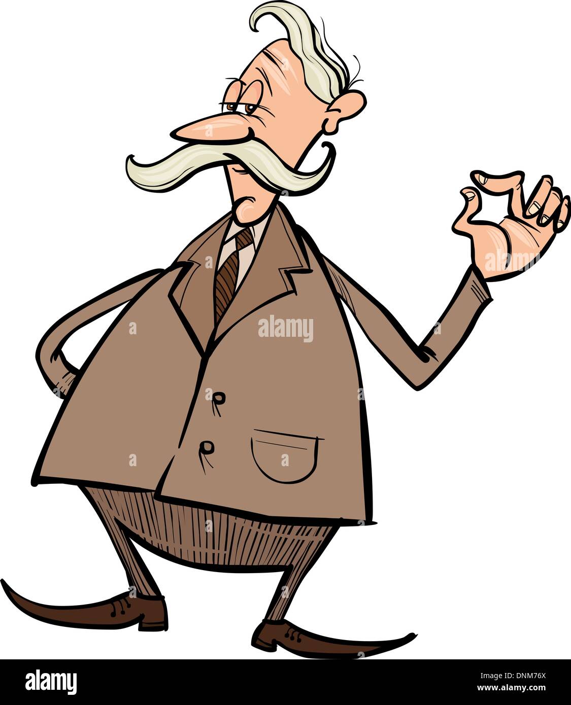 leitenden Geschäftsmann Cartoon illustration Stock Vektor