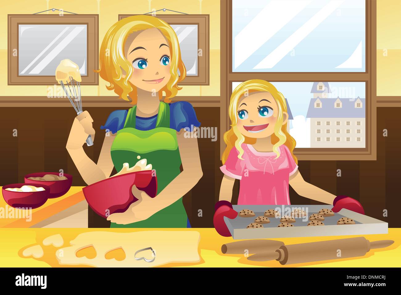 Мама на кухне на английском. Мама с дочкой на кухне иллюстрация. Мама готовит с детьми иллюстрация. Мама на кухне рисунок. Помощь маме на кухне рисунок.