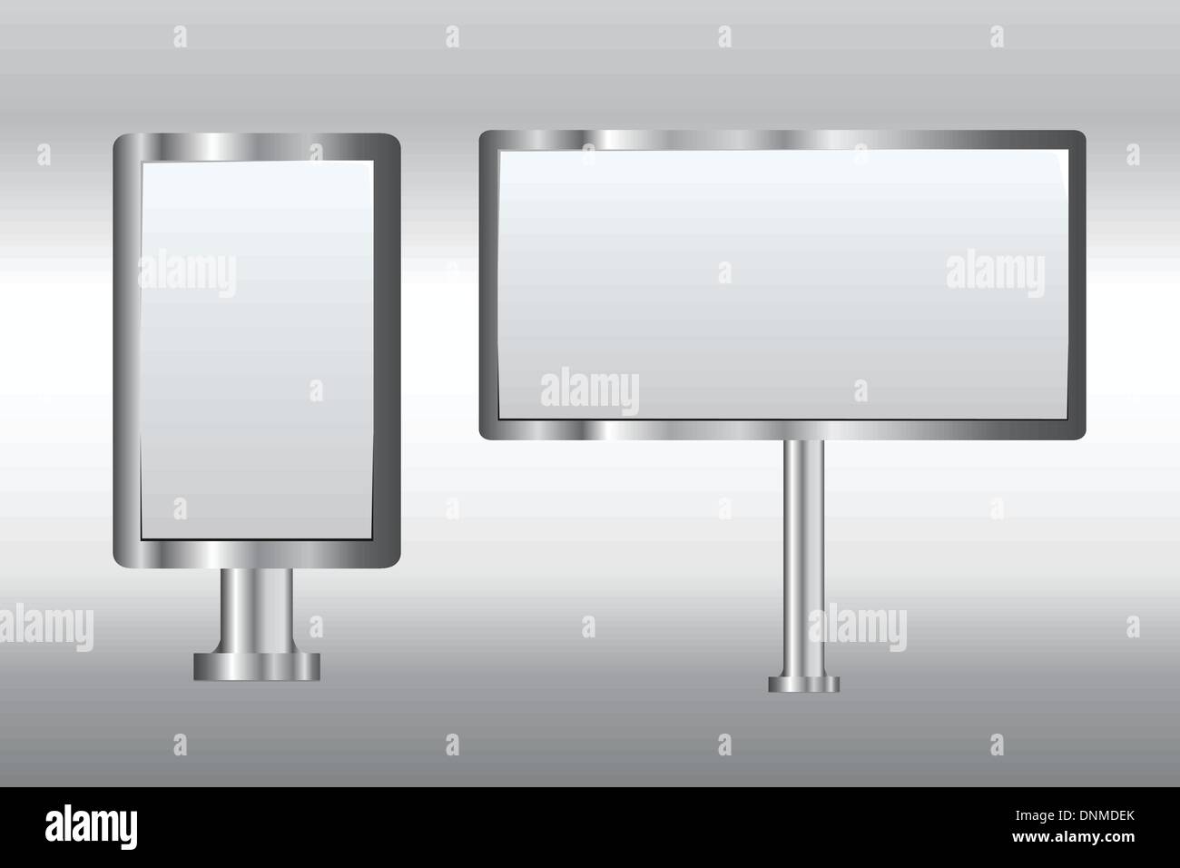 Eine Vektor-Illustration von ein paar Plakate Stock Vektor