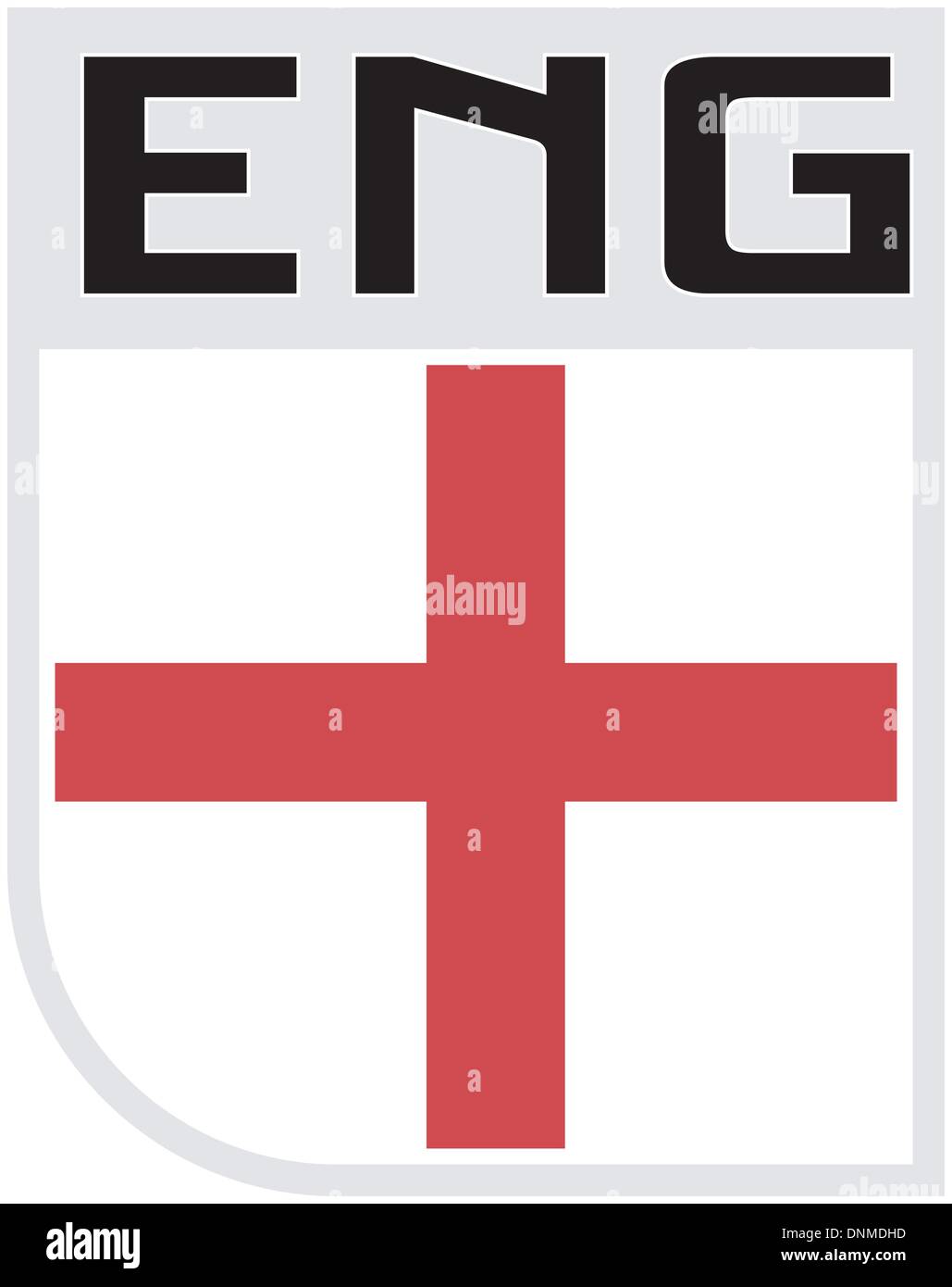 Abbildung ein Symbol der englischen Flagge Stock Vektor