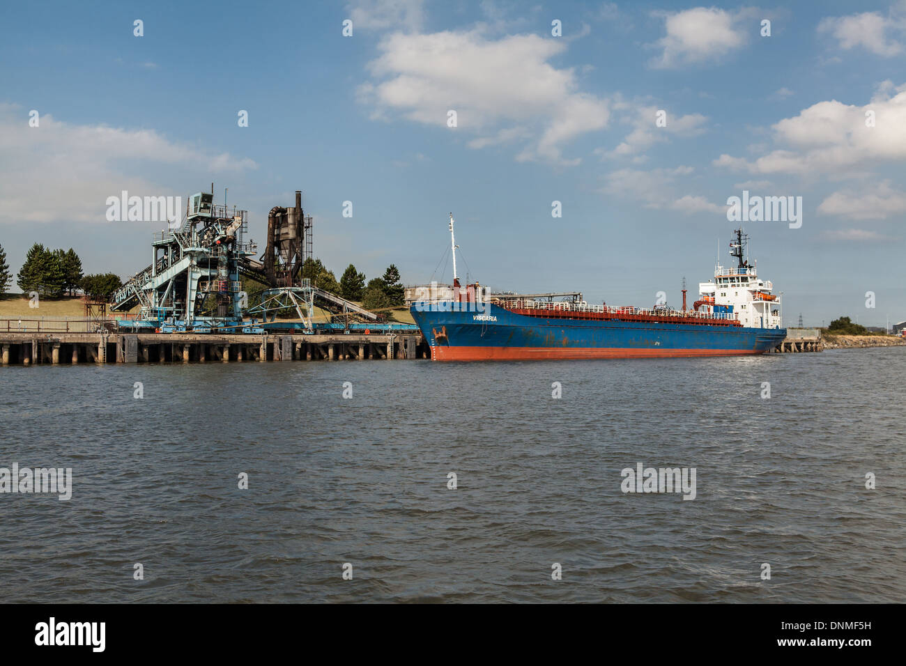 Tar-Werke-Terminal, River Tees, Teesside, England Stockfoto