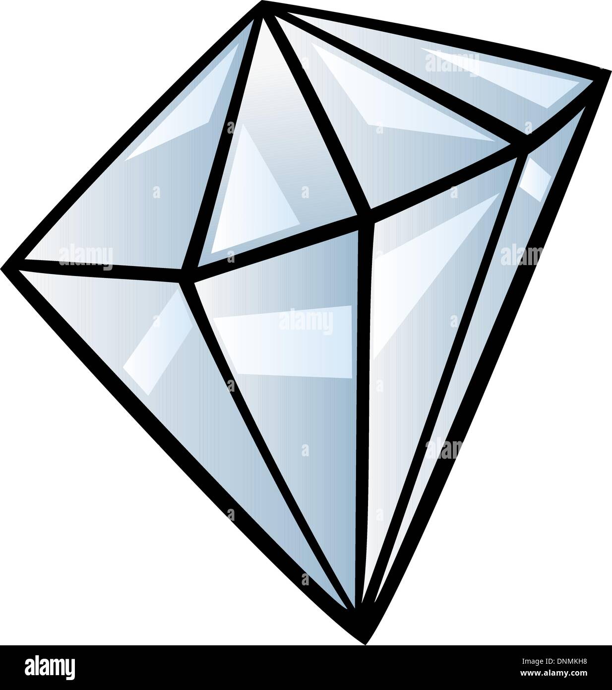 Cartoon-Illustration von Diamant Edelstein ClipArt Stock-Vektorgrafik -  Alamy
