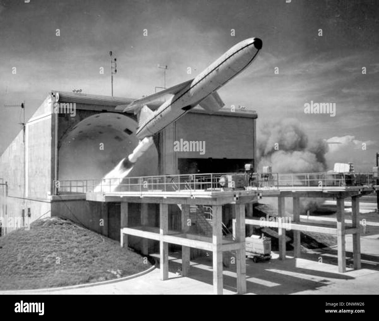 Mace Raketenstart im USAF Missile Test Center: Tampa, Florida Stockfoto