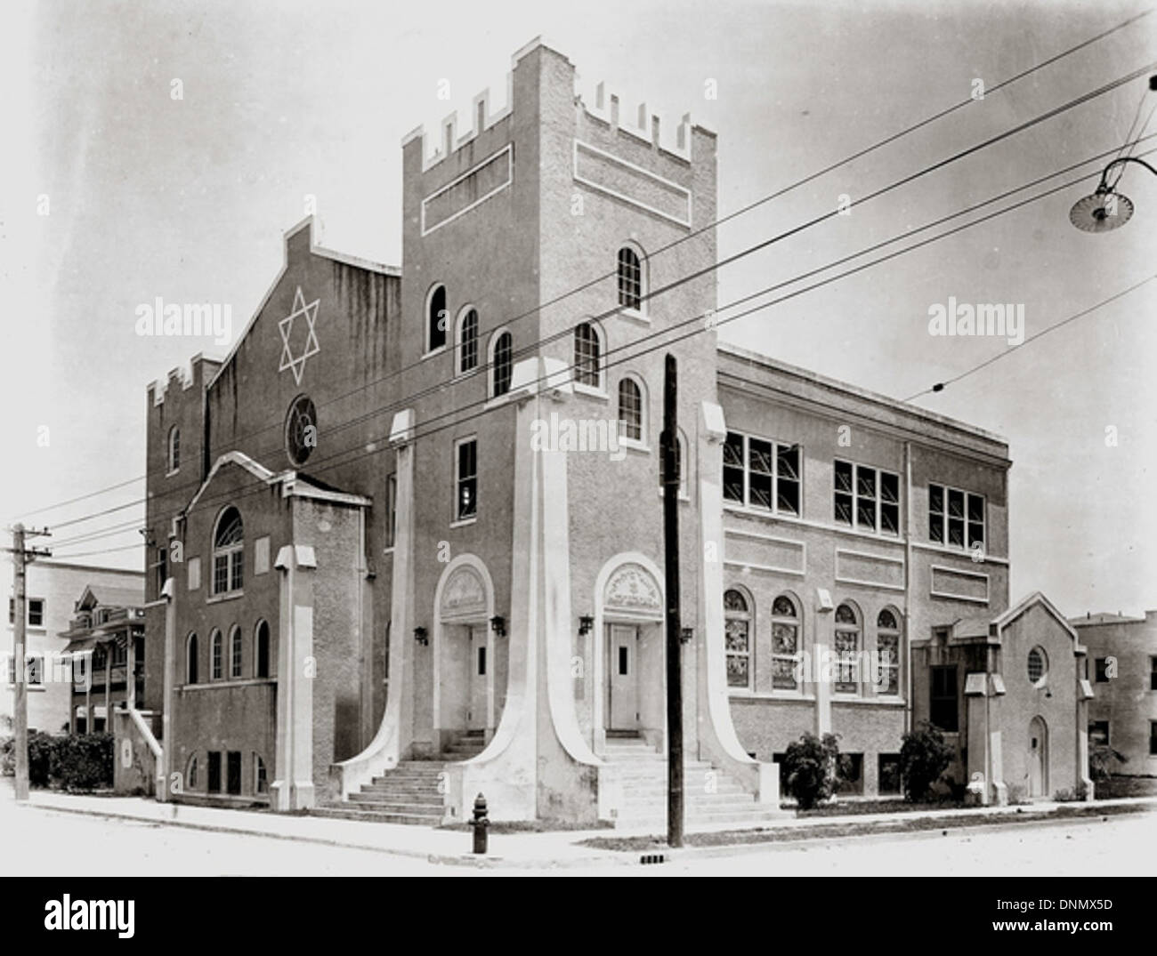 Gemeinde Beth David Synagoge: Miami, Florida Stockfoto