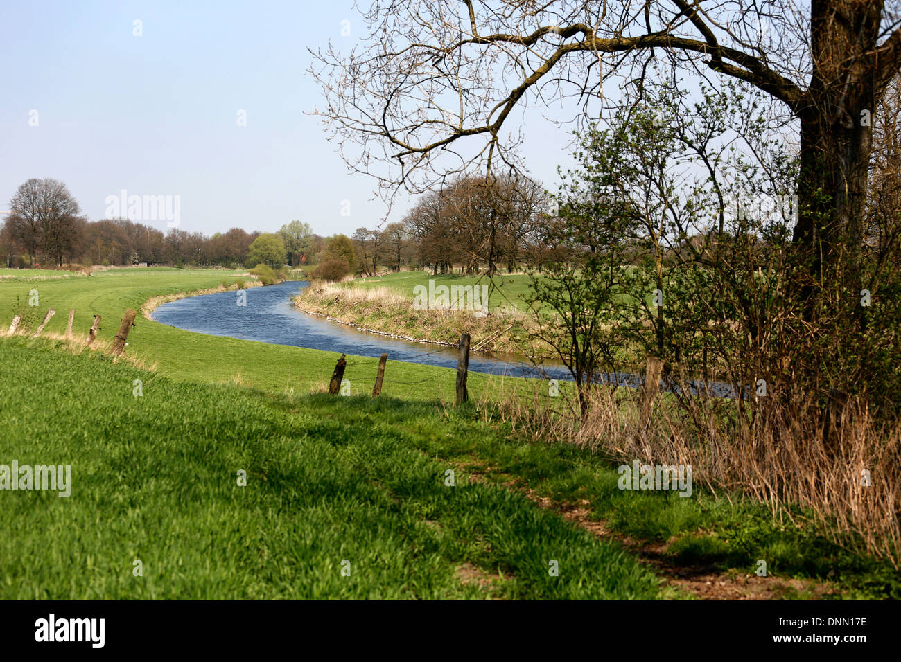 Haltern bin sehen, Deutschland, Blick über die Lippe Stockfoto
