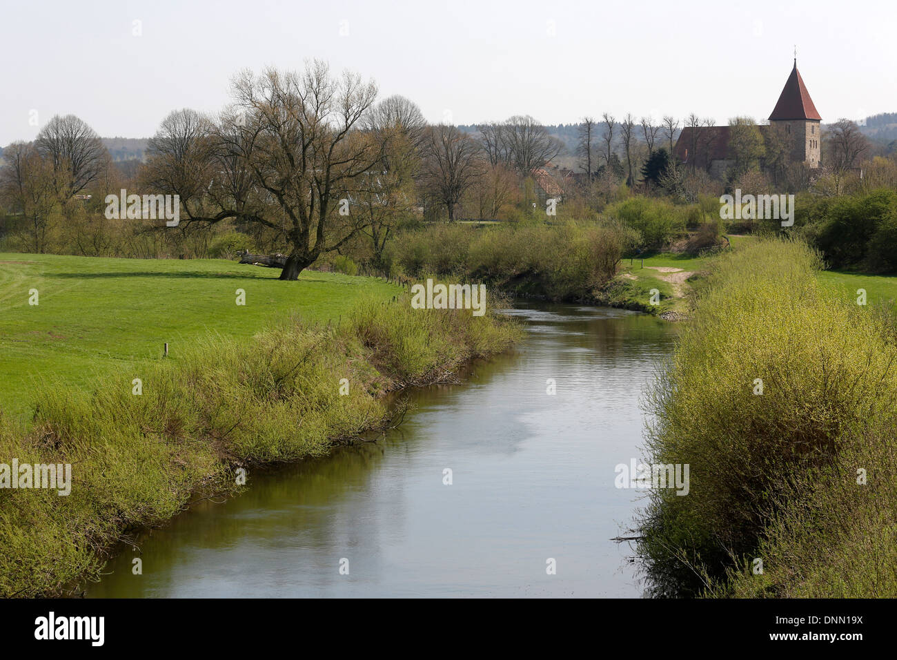 Haltern bin sehen, Deutschland, Blick über den Rand der Stiftskirche St. Maria Magdalena Stockfoto