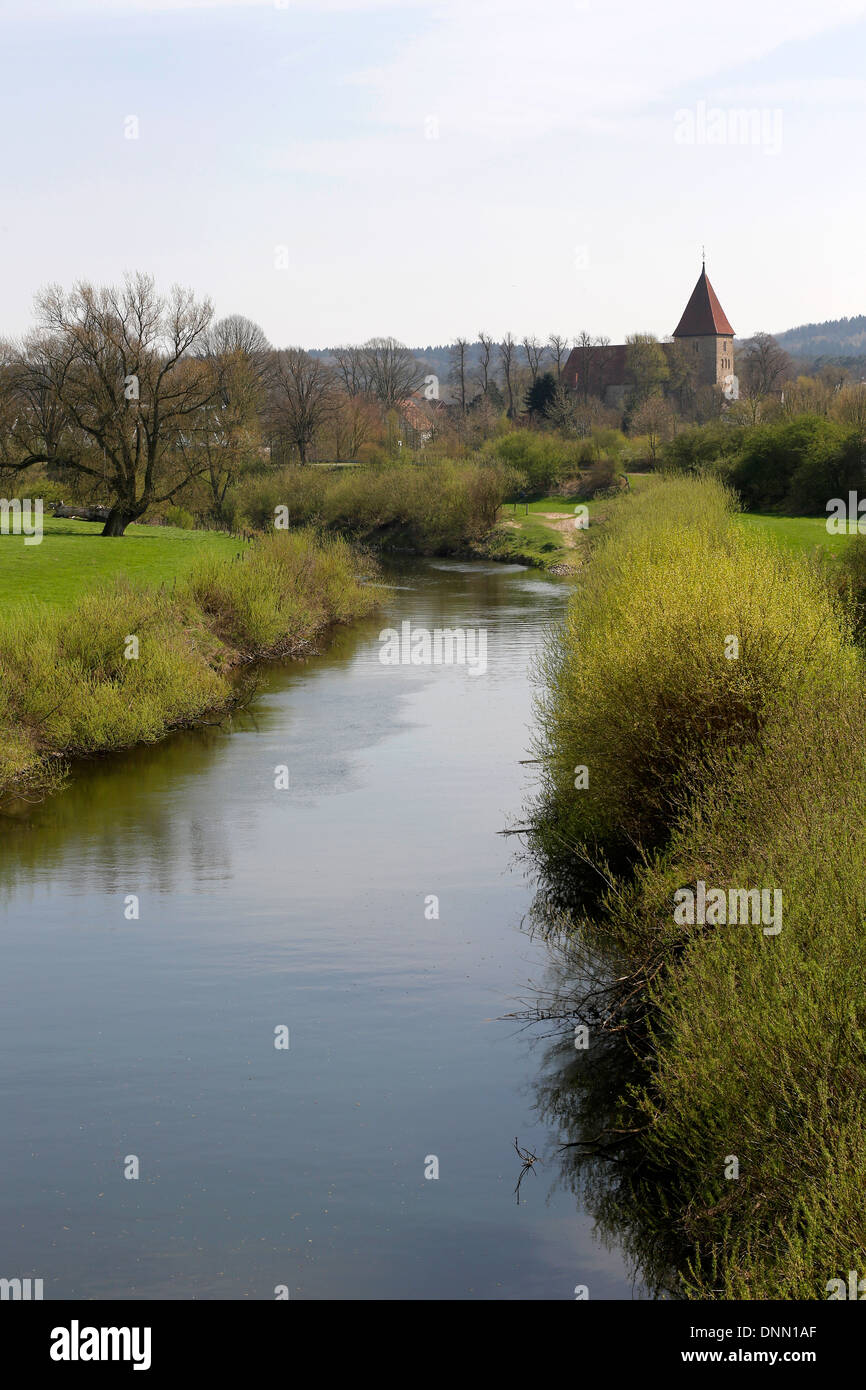 Haltern bin sehen, Deutschland, Blick über den Rand der Stiftskirche St. Maria Magdalena Stockfoto