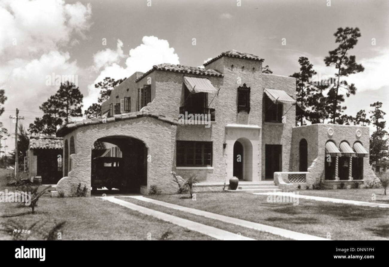 L.f. Weber Residence 1715 Granada Boulevard in Coral Gables, Florida Stockfoto