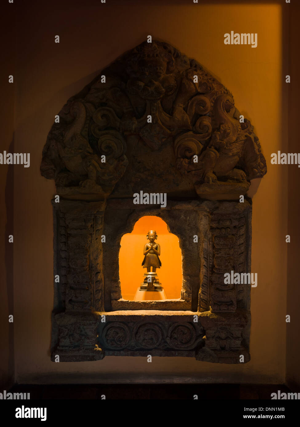 Alten Newari Idol, Nepal Stockfoto