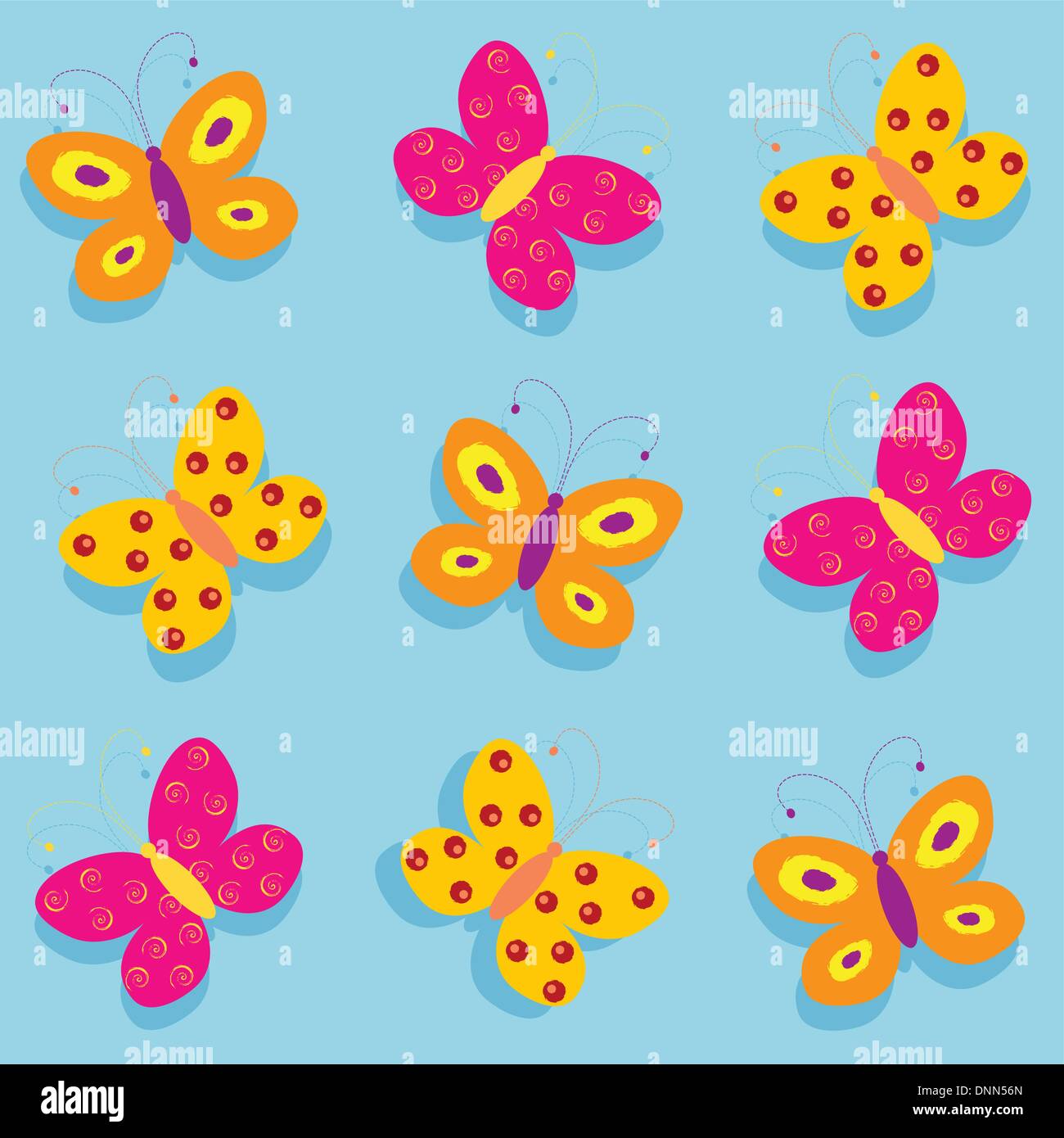 Schmetterling-Hintergrund Stock Vektor