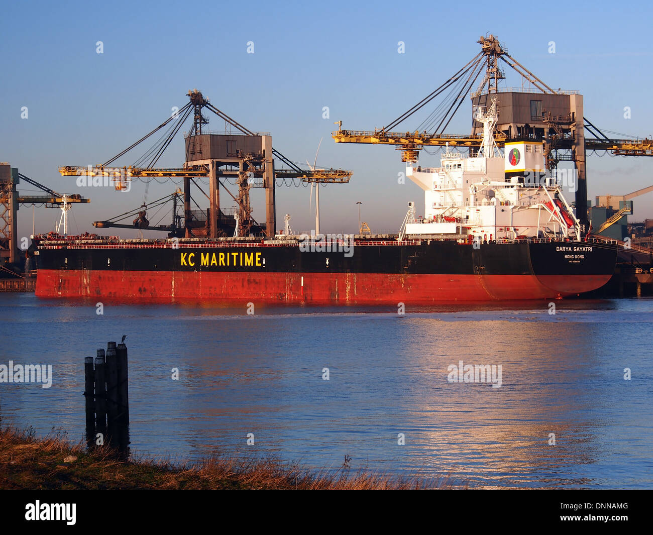 Darya Gayatri IMO 9591686 bei IJmuiden, Hafen von Amsterdam 2 Stockfoto