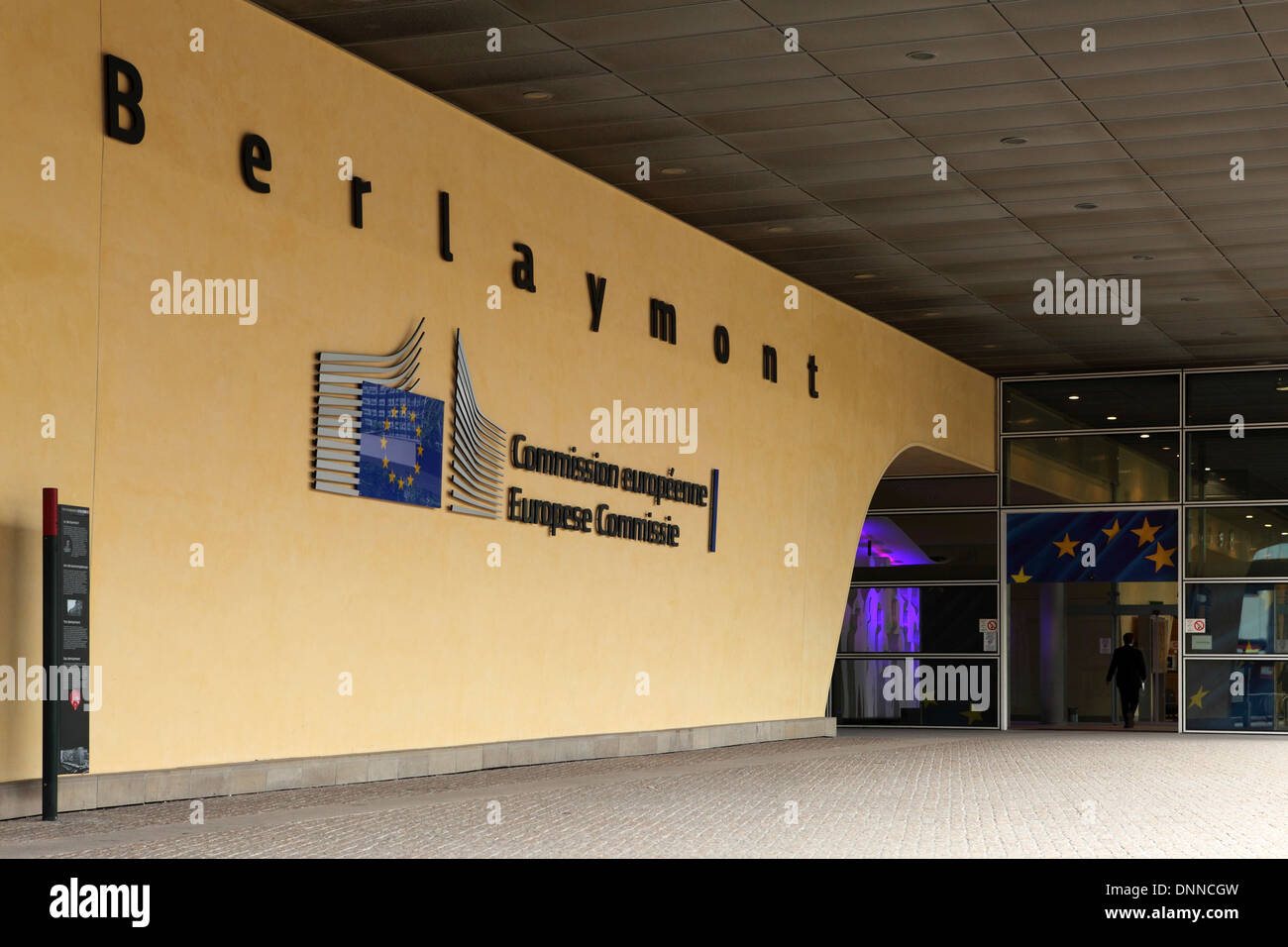 Das Berlaymont-Gebäude, dem Sitz der Europäischen Kommission in Brüssel, Belgien. Stockfoto