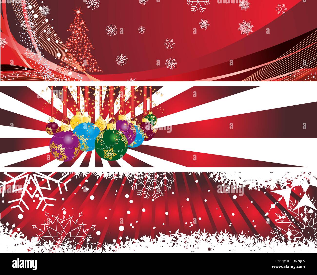 Vektor Weihnachten (Neujahr) Banner für das Design verwenden Stock Vektor