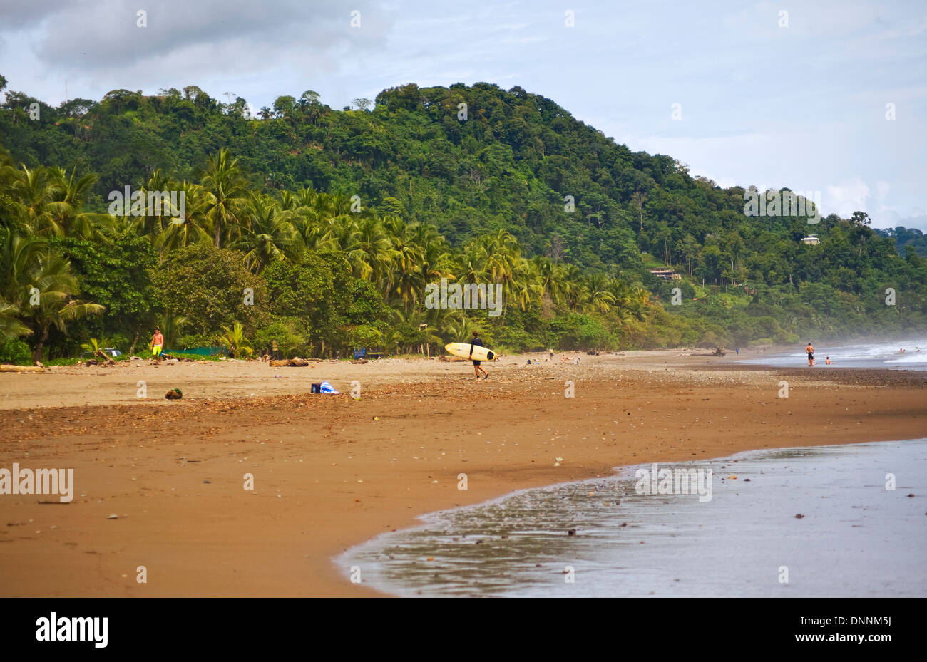 Strand am sonntäglichen, Costa Rica Stockfoto
