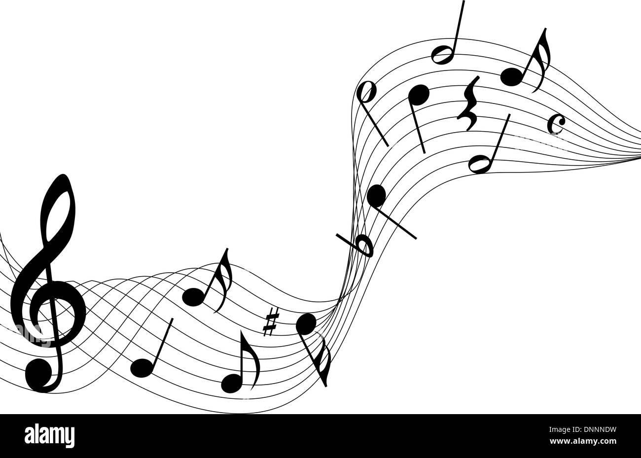 Vektor musikalische Notizen Personal Hintergrund Design einsetzbar Stock Vektor