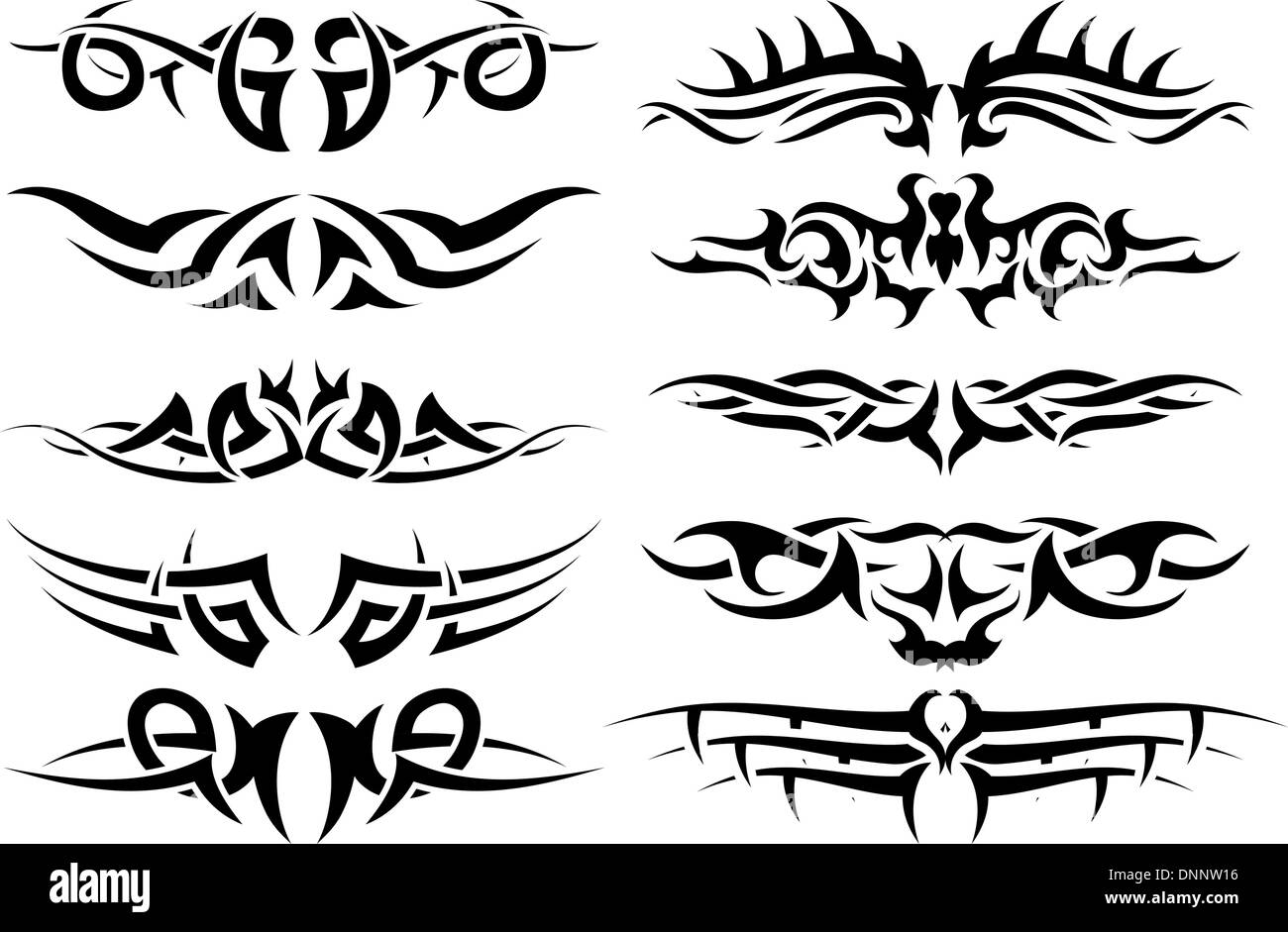 Muster Von Tribal Tattoo Design Verwenden Stock Vektorgrafik Alamy