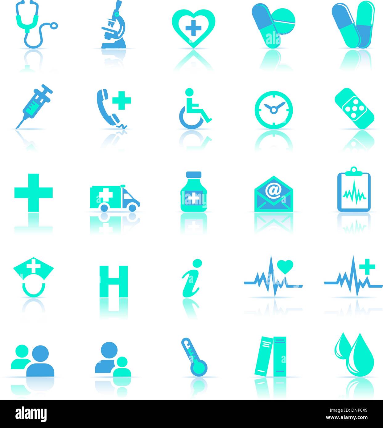 Gesundheitswesen-Pharma-Symbole symbol Präsentationen Symbol Gesundheit Medizinische Patienten Krankenhaus Pflege Gesundheit Arzt Apotheke Medicare nhs Stock Vektor