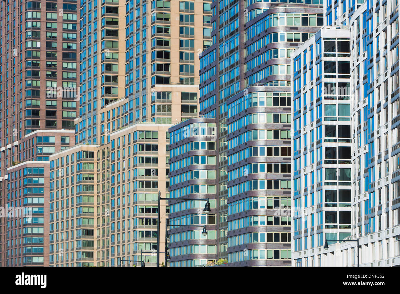 USA, New York State, New York City, Ansicht des Bürogebäudes Stockfoto
