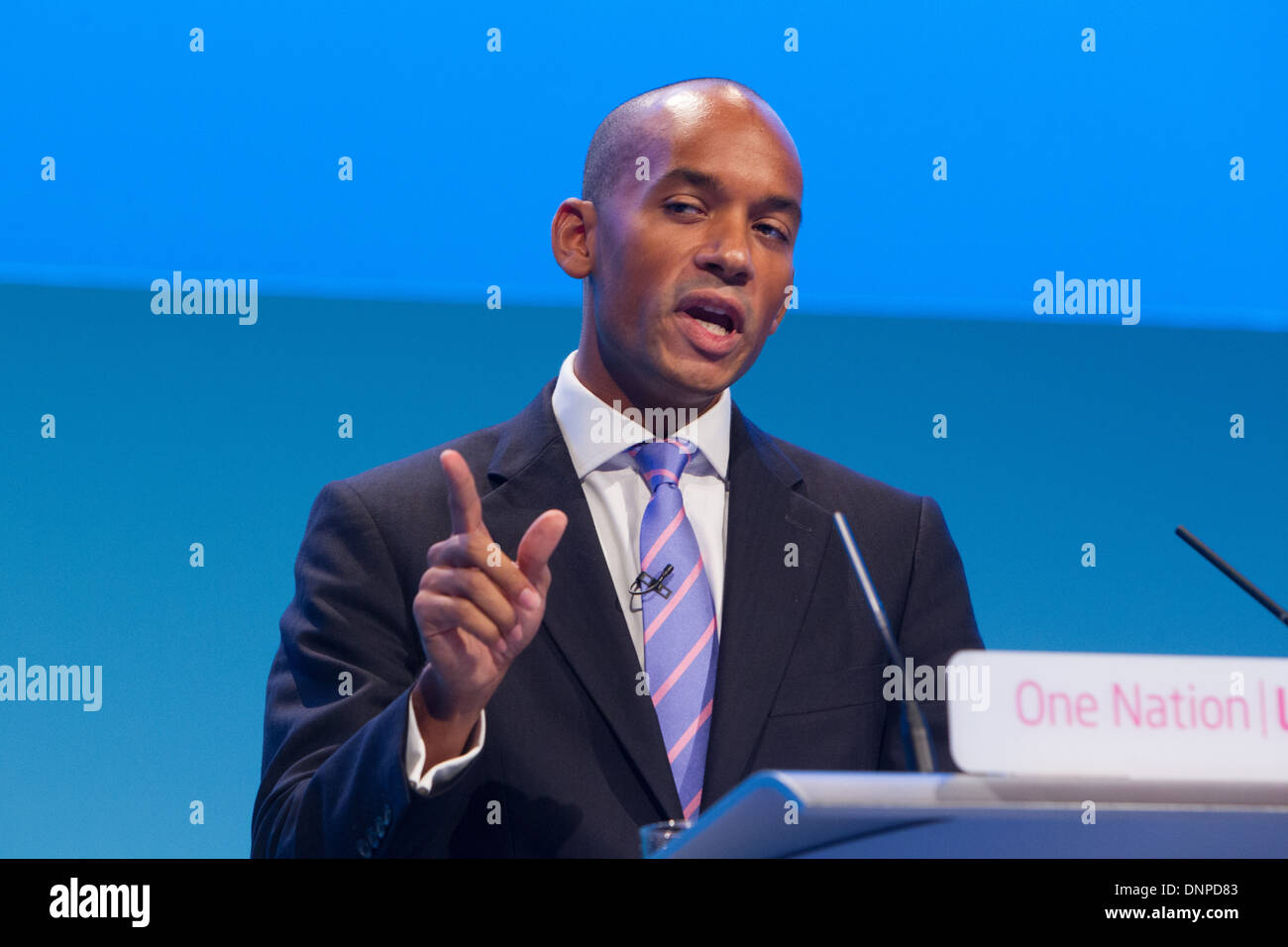 Chukka Ummuna anlässlich der Labour Party Conference 2013 Stockfoto