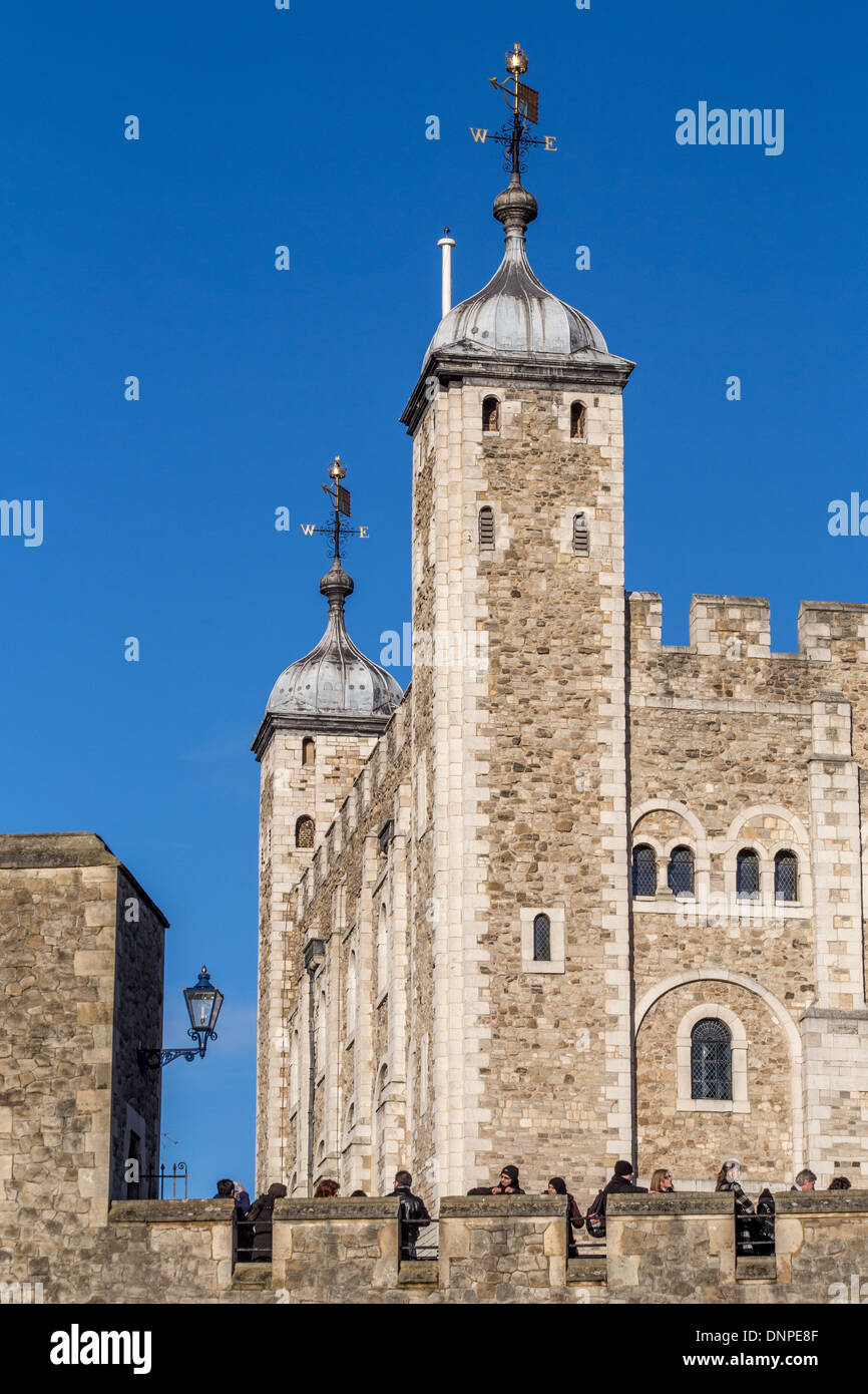 Der weiße Turm in den Tower of London Stockfoto