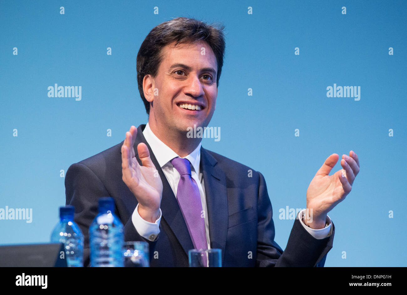 Ed Miliband Leader von der Labour party bei der Labour-Partei-Konferenz 2013 in Brighton Stockfoto
