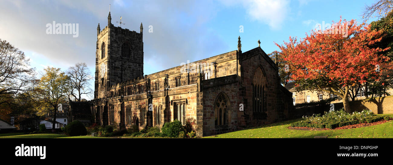 Herbst, Holy Trinity Church, Skipton Stadt, North Yorkshire, England, UK Stockfoto