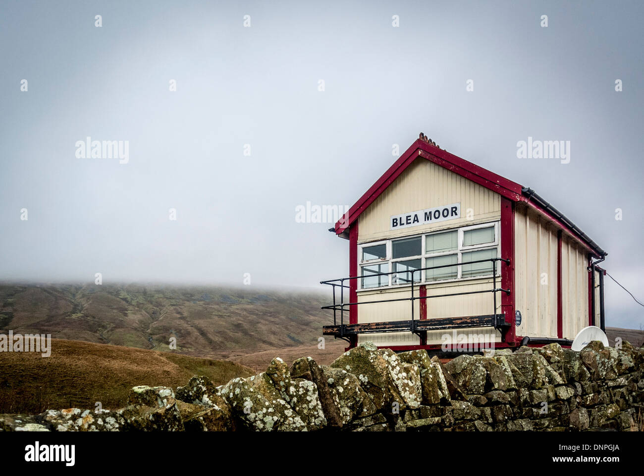 Blea Moor Stellwerk auf Settle-Carlisle Bahnstrecke bei Ribblehead, North Yorkshire. Stockfoto