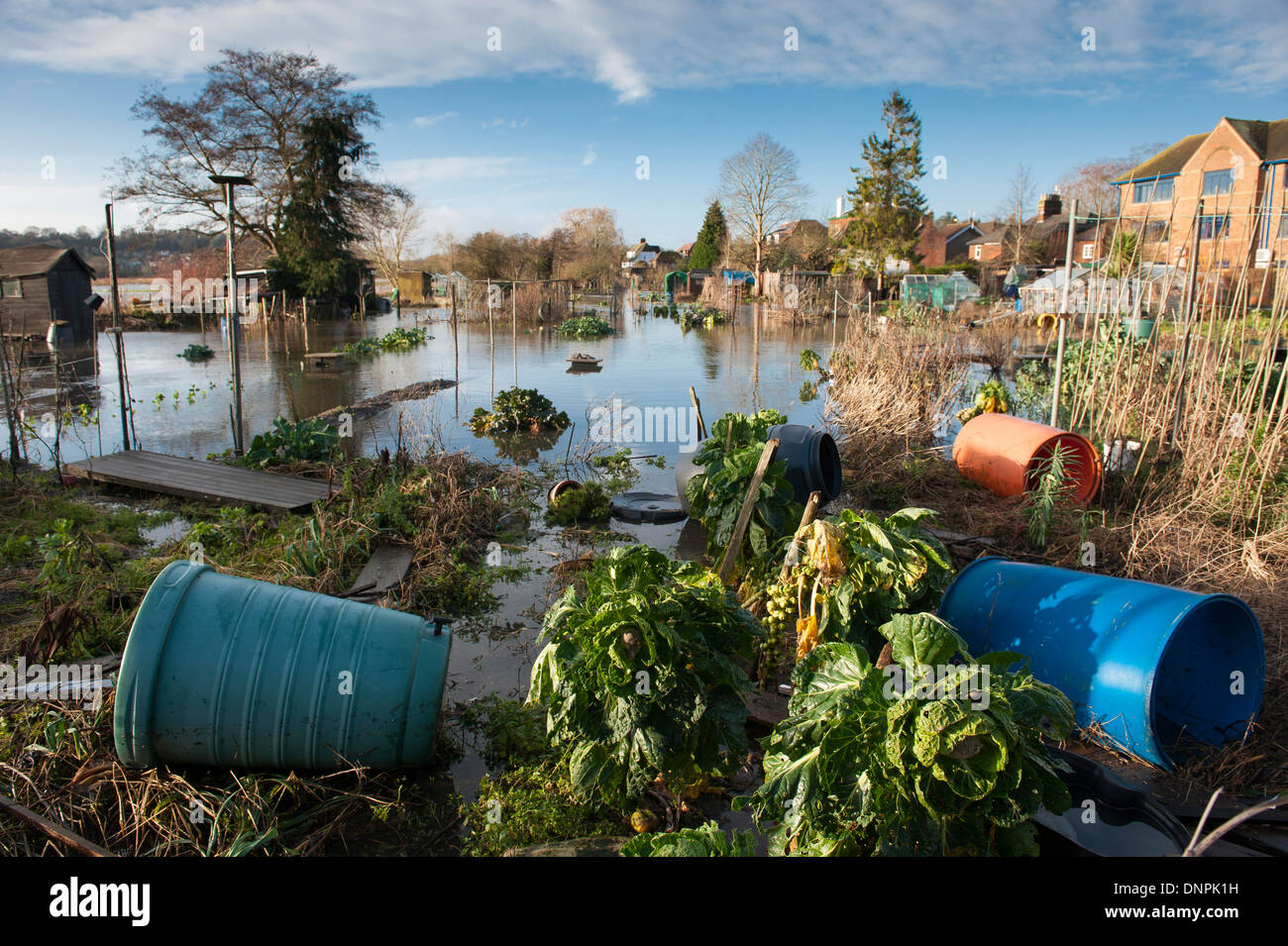 Überschwemmung, Godalming, Surrey, England Stockfoto