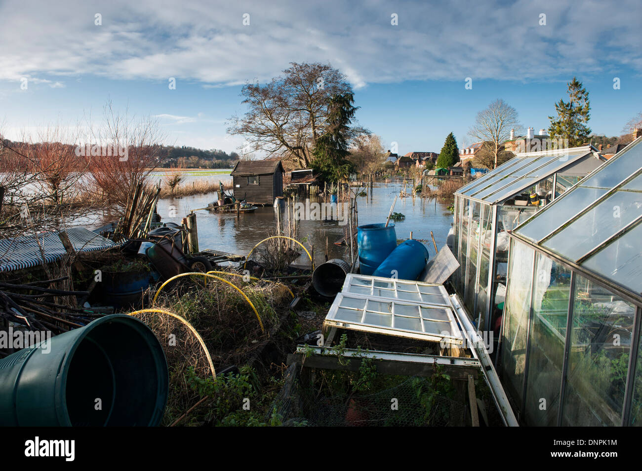 Überschwemmung, Godalming, Surrey, England Stockfoto