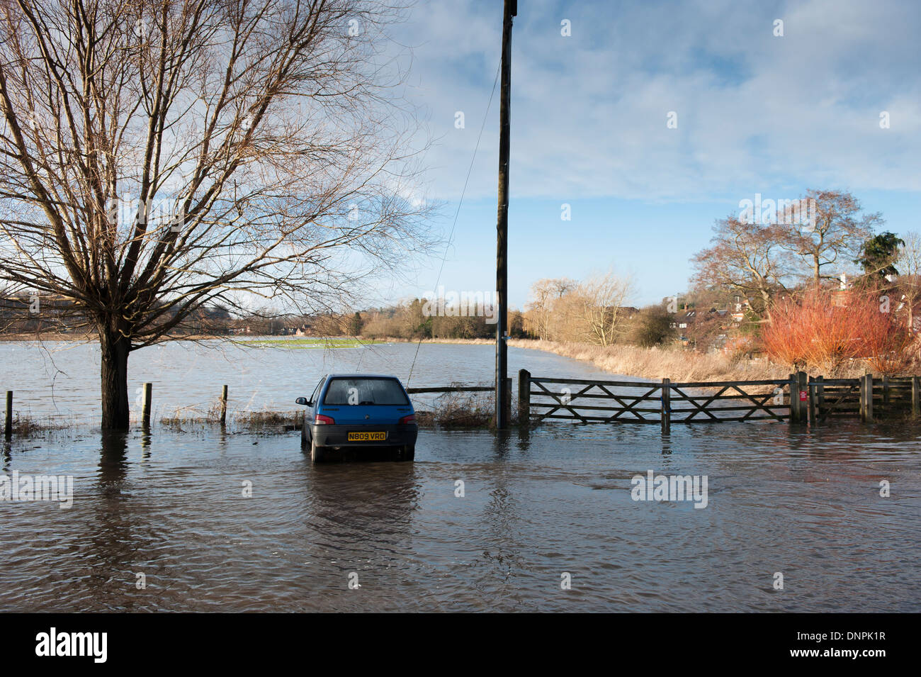 Überschwemmung, Godalming, Surrey, England Stockfoto