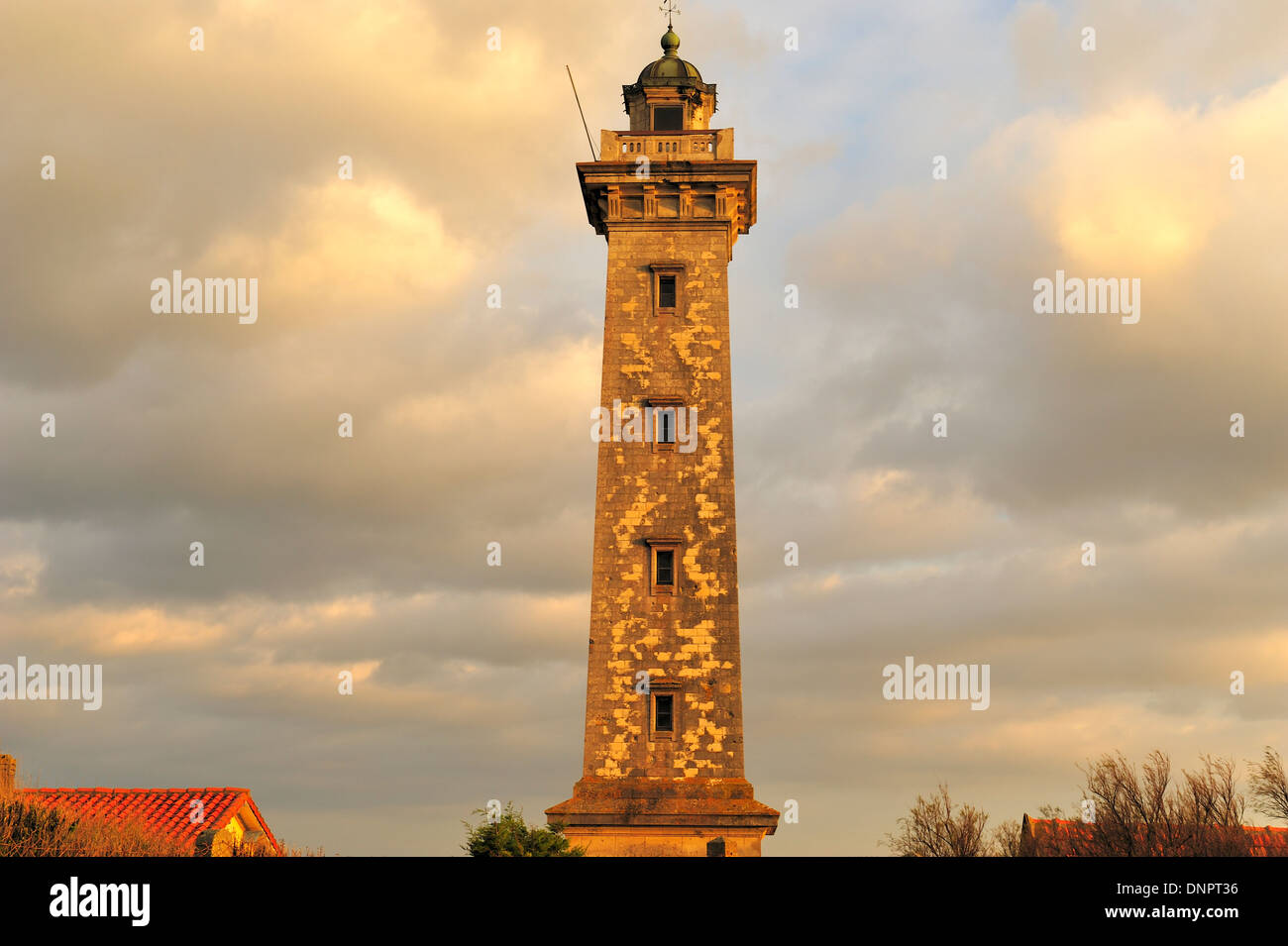 Leuchtturm von Saint Georges de Didonne, Charente-Maritime, Südwest-Frankreich. Stockfoto