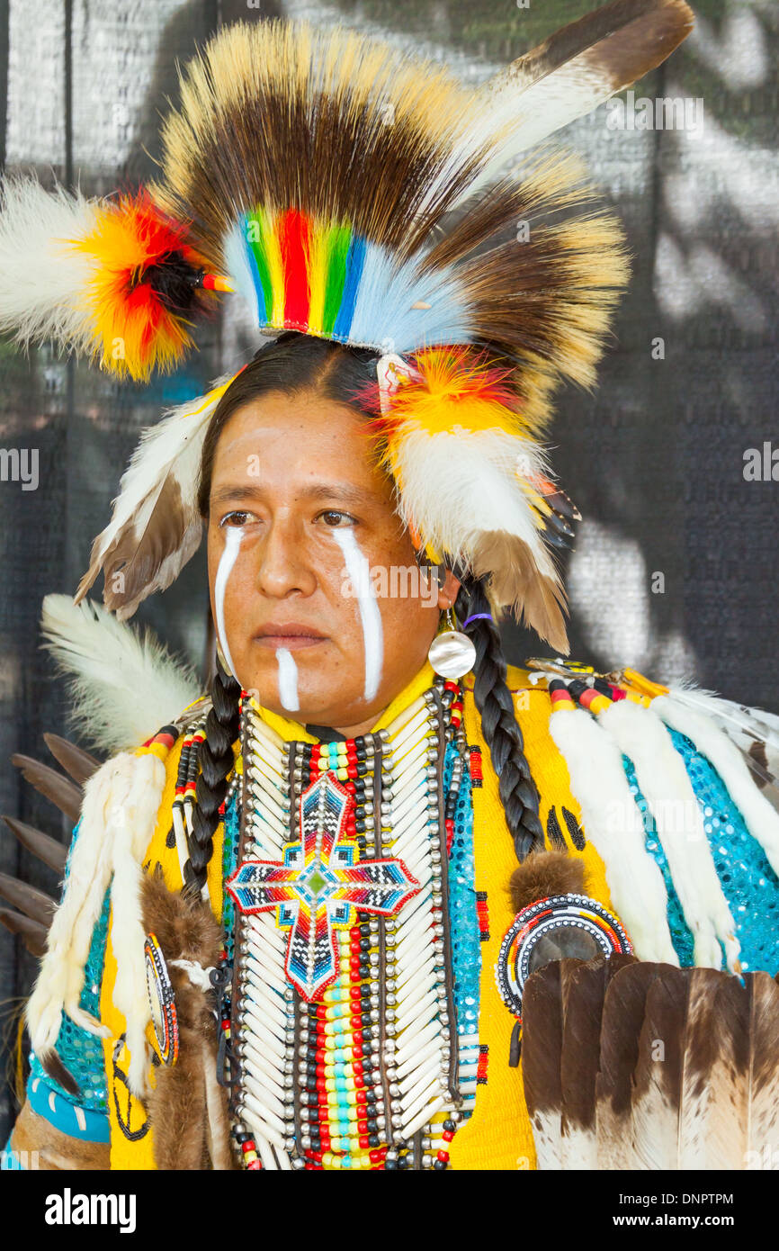 Santa Fe Indian Market Modenschau Native American New Mexico USA