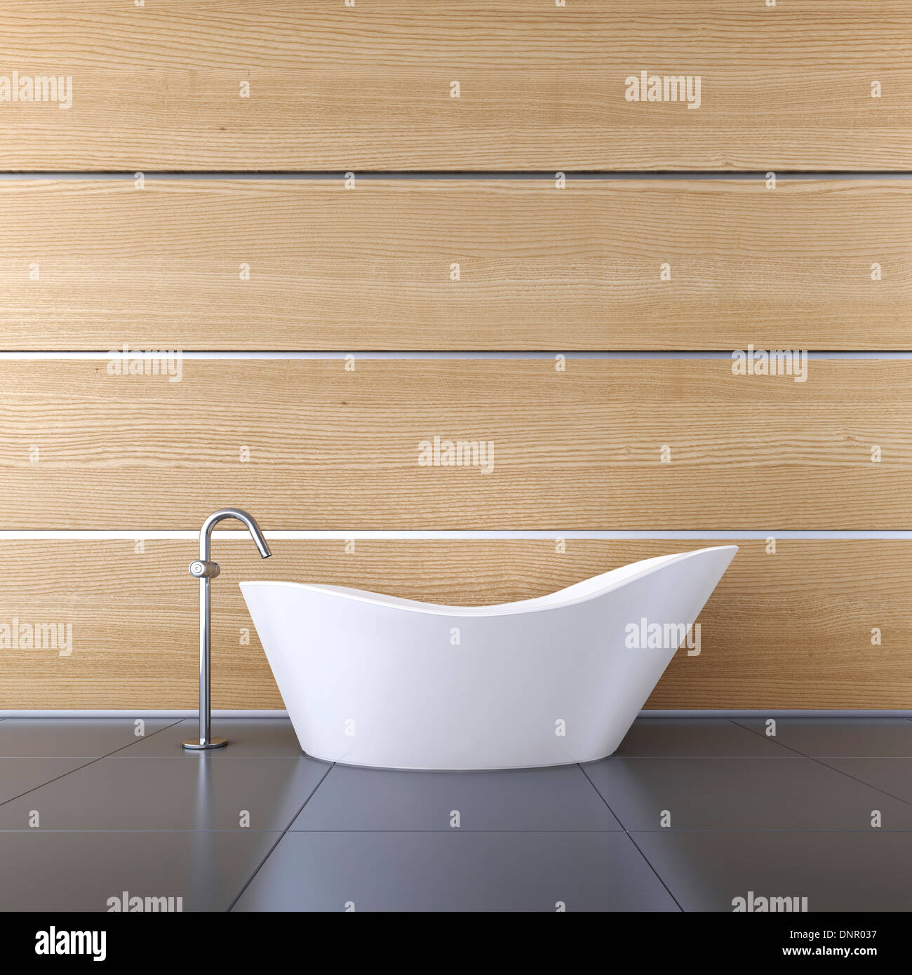 3D-Darstellung der Badewanne Stockfoto