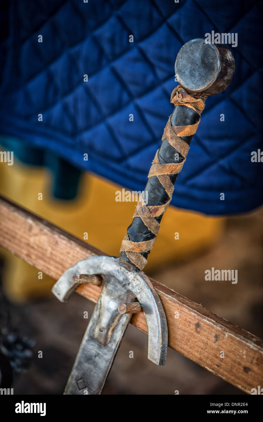 mittelalterliche Schwert Stockfoto