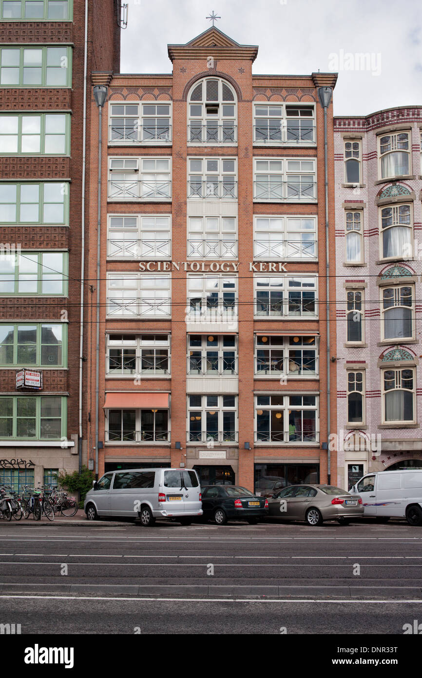 Der Scientology-Kirche in Amsterdam, Holland, Niederlande. Stockfoto