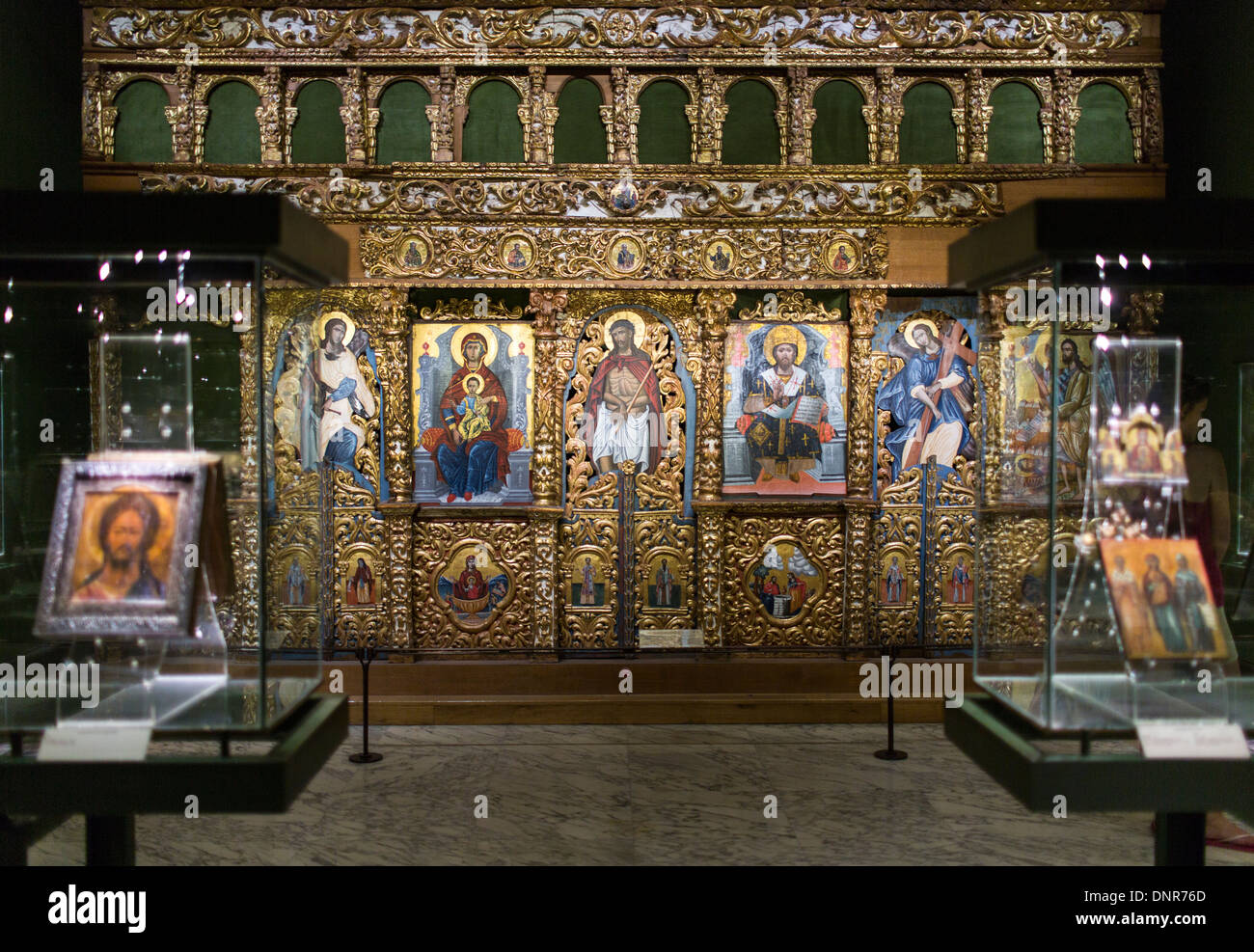 Religiöse Ikonographie in den Vatikanischen Museen, Vatikanstadt, Rom, Italien, Europa Stockfoto