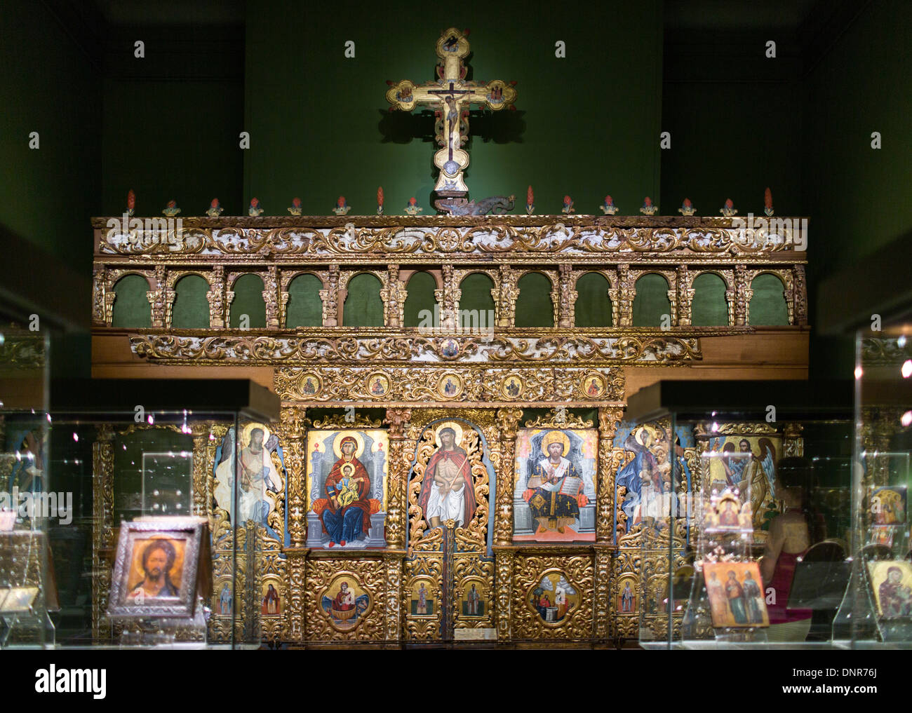 Religiöse Ikonographie in den Vatikanischen Museen, Vatikanstadt, Rom, Italien, Europa Stockfoto