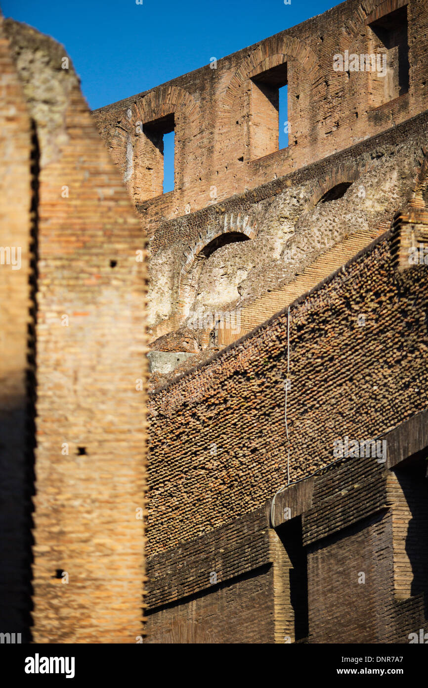 Architektonisches Detail das Kolosseum, Rom, Italien, Europa Stockfoto