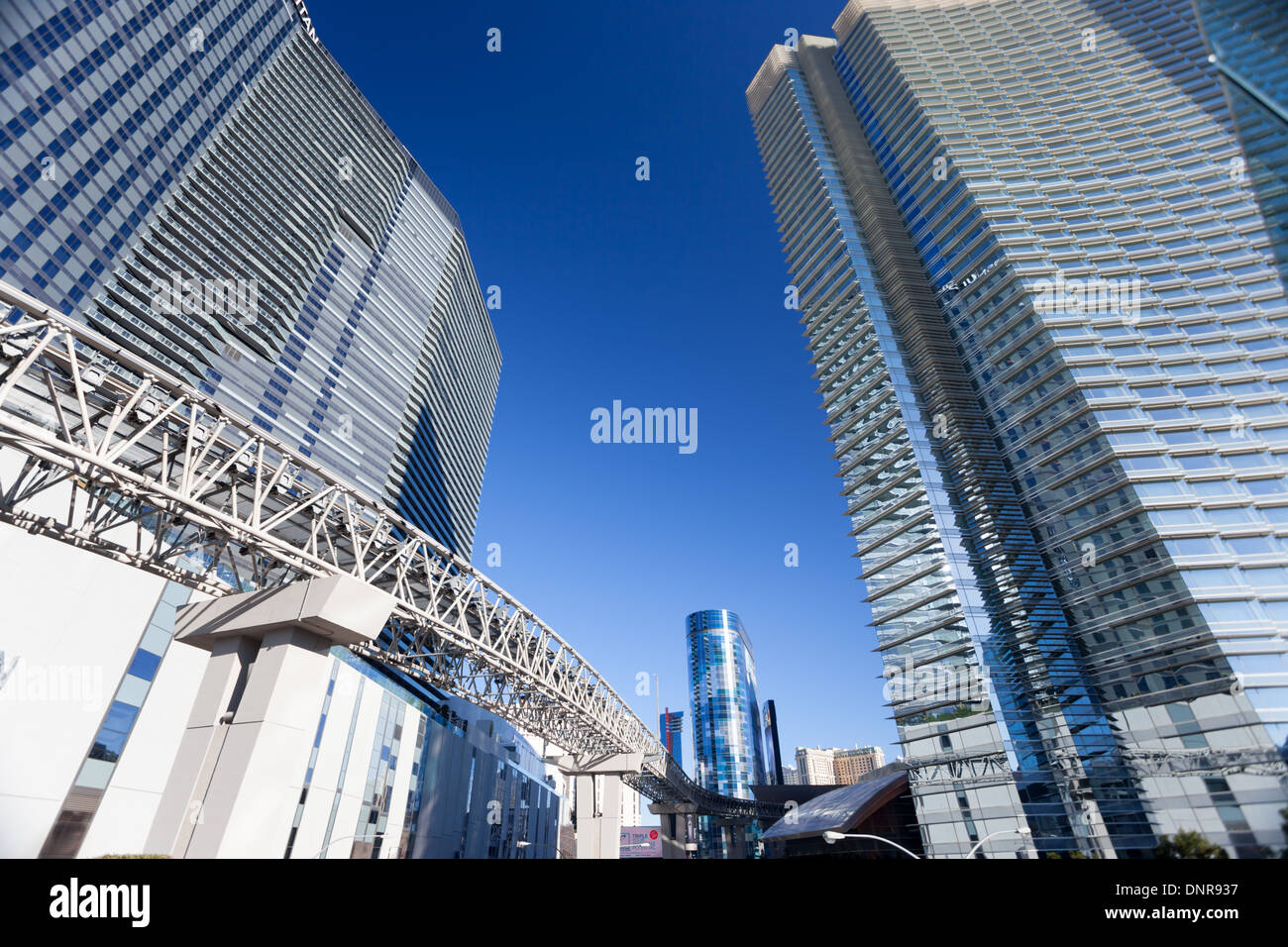 Das Aria Hotel and Casino in CityCenter Las Vegas Stockfoto