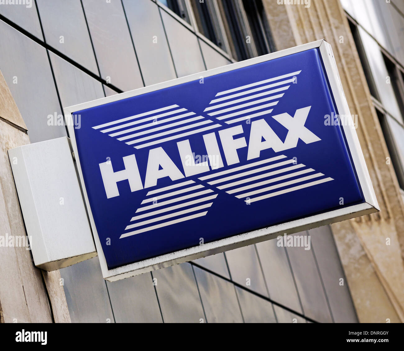 Halifax Bank Zeichen, London, UK. Stockfoto
