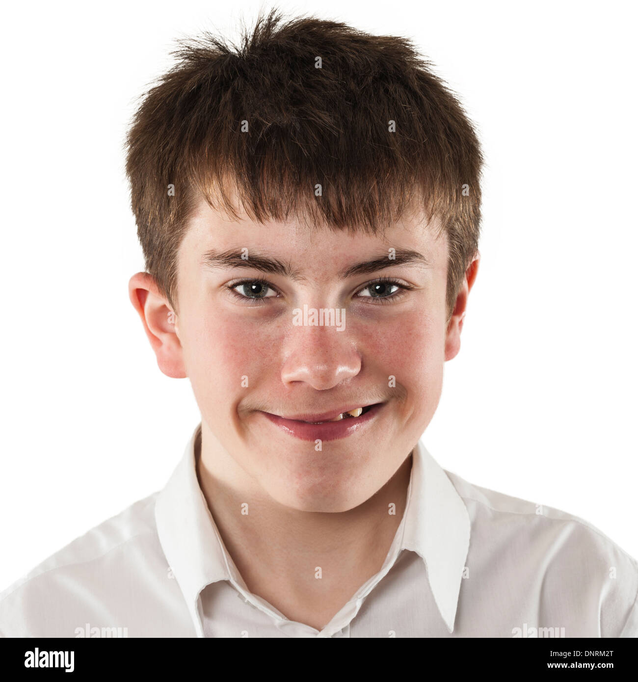 Ein 14 Jahre alter Teenager in Großbritannien Stockfoto