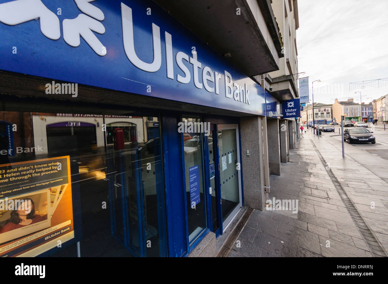Ulster Bank-Filiale Stockfoto