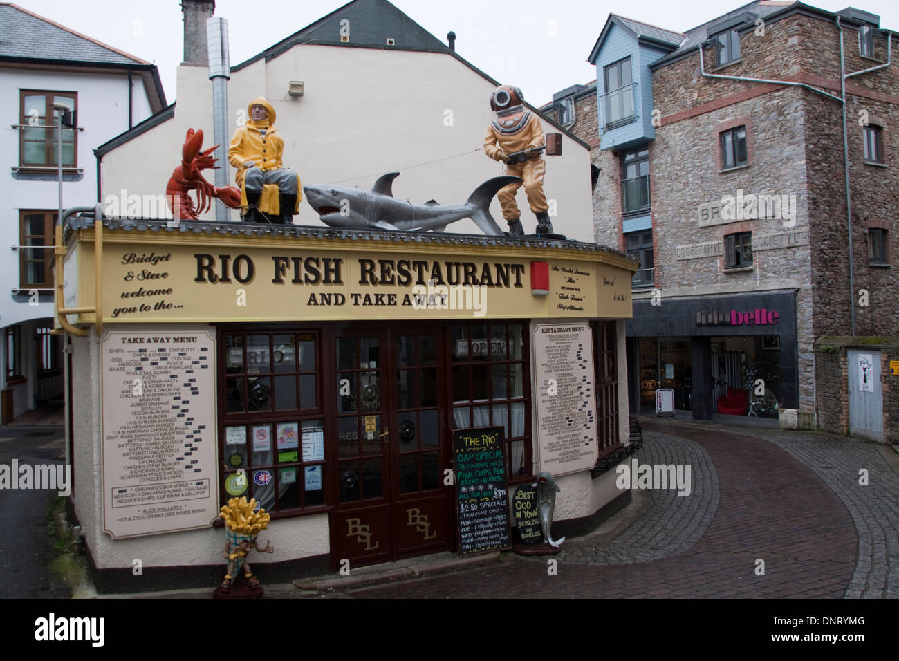 Brixham fish and chips Stockfotos und bilder Kaufen Alamy