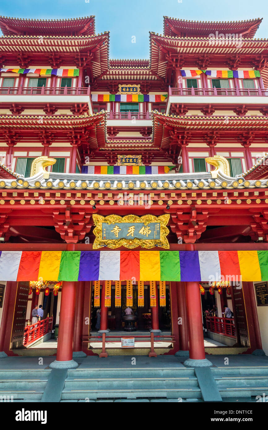 Buddha Tooth Relic Temple und Museum, Singapur Stockfoto