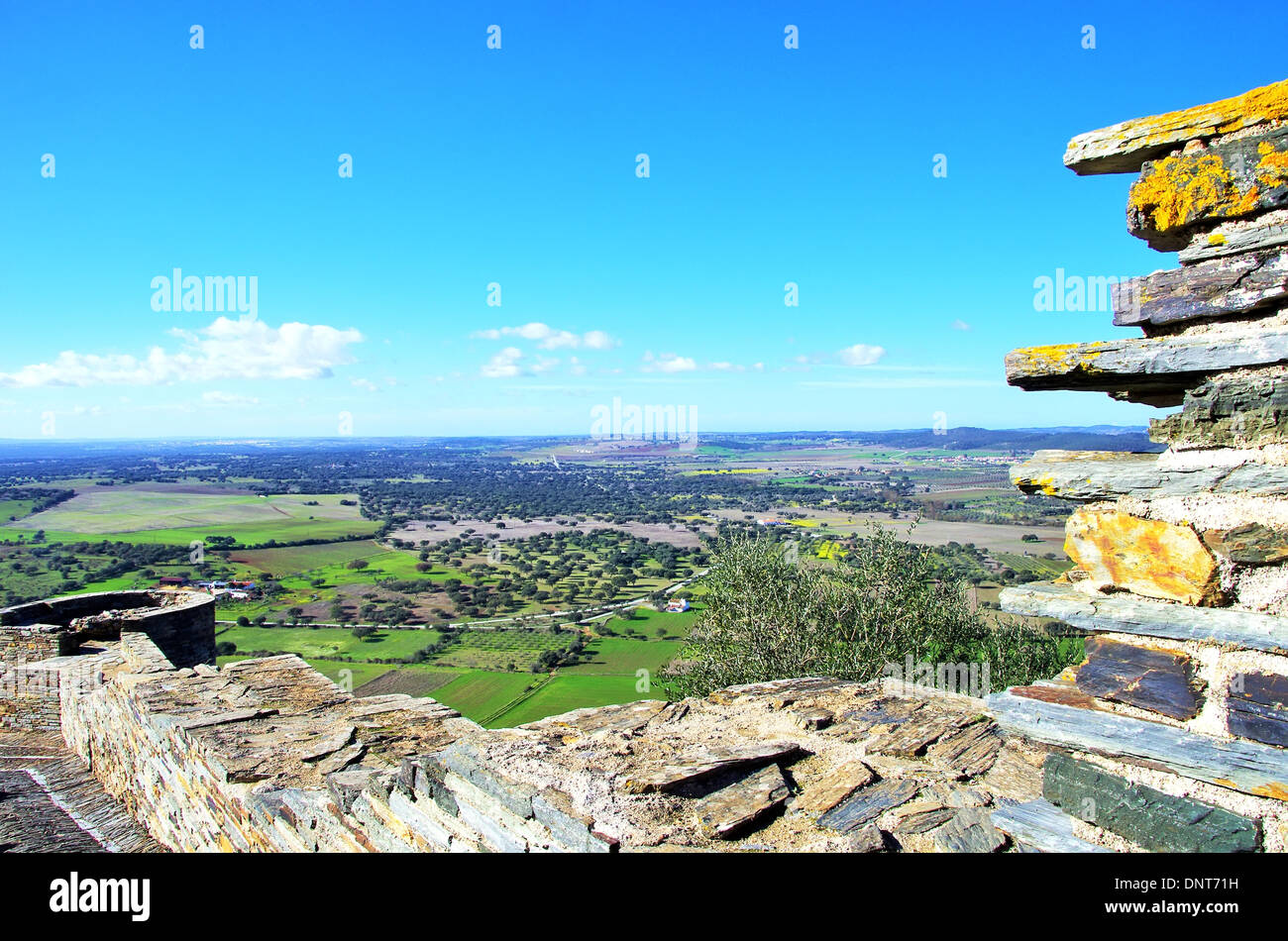 Landschaft bei Monsaraz Dorf Stockfoto